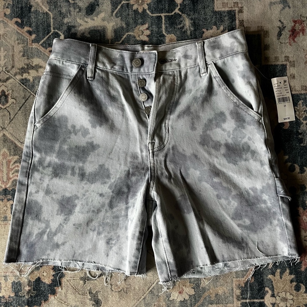 PacSun Gray Cargo Denim Shorts